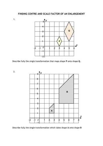 GCSE Enlargements | Teaching Resources