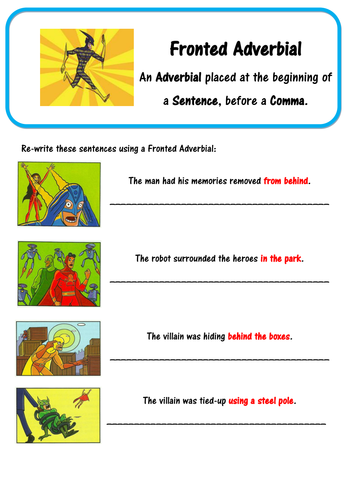 super-grammar-fronted-adverbial-spag-teaching-resources