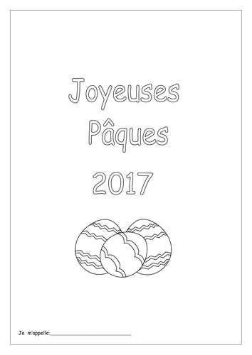 FRENCH - Easter - Joyeuses Pâques - Activity Booklet - Worksheets ...