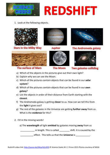 GCSE PHYSICS - REDSHIFT AND THE BIG BANG