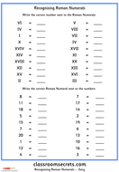Planning for Roman Numerals and negative numbers | Teaching Resources
