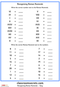 Planning for Roman Numerals and negative numbers by nicola25 - UK ...