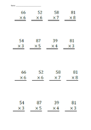 very interactive multiplication grid and long method teaching resources