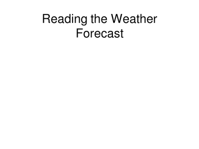 Geography Weather Symbols and Weather Forecasting Activity Resources 