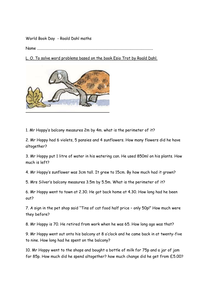 esio trot maths for world book day resources tes