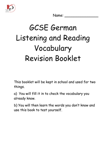 edexcel-gcse-german-listening-and-reading-vocabulary-revision