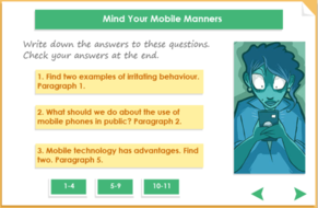 Reading Comprehension - Mobile Phones | Teaching Resources