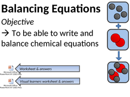 Balancing Equations | Teaching Resources