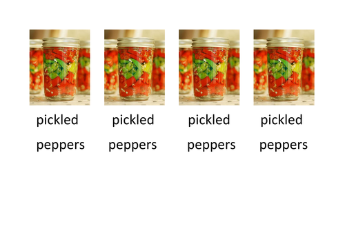 Peter Piper Preschool Activity Alliteration | Teaching Resources