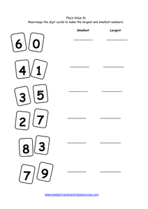 year 1 number worksheets place value 1bpdf