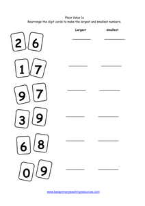 year 1 number worksheets place value 1apdf