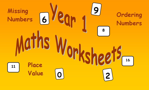 maths worksheets year 1 teaching resources