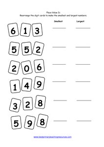 year 2 number worksheets place value 2cpdf