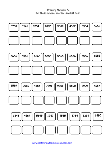 maths worksheets year 4 teaching resources