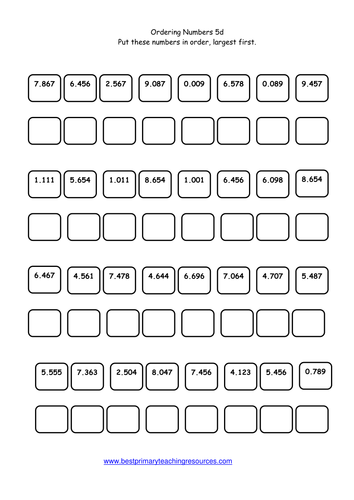 Maths Worksheets Year 5 | Teaching Resources