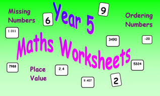 maths worksheets year 5 teaching resources