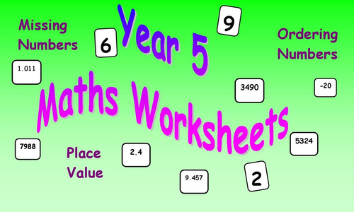 maths worksheets year 5 by bestprimaryteachingresources