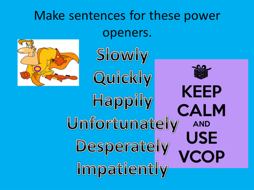 year english 1 grammar VCOP or sodonnell starters morning by Literacy starter activities..