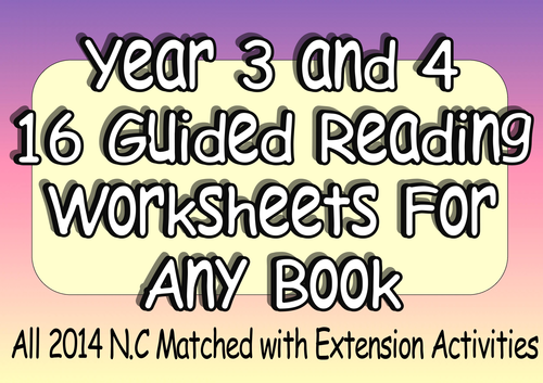 Year 3 Or Year4 Guided Reading Or Prehension Worksheets