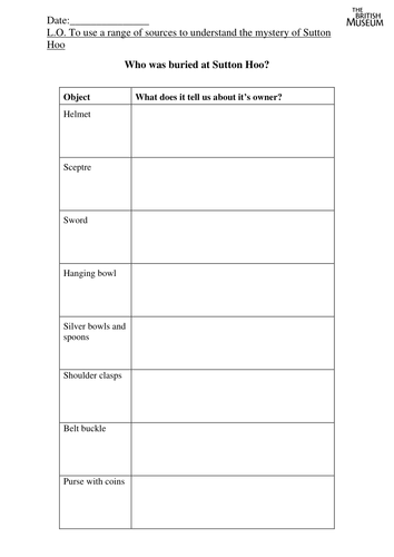Worksheet Beowulf Worksheets invaders and settlers anglo saxons vikings by victoriaclaire week 3 lesson 2 sutton hoo worksheet