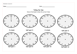 telling the time analoguedigital 12 hr clock presentations