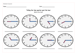 Telling the time (analogue/digital) - 12 hr clock, Presentations ...