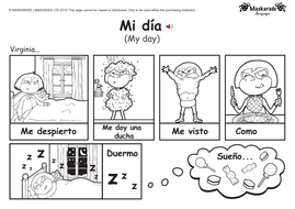 Ks1 Spanish Level 1 Days Of The Week Daily Routine My House Teaching Resources