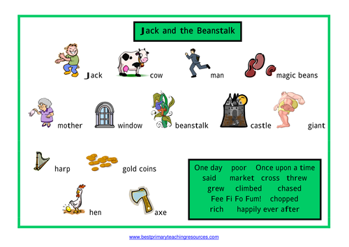 Jack and the Beanstalk Resource Pack by bestprimaryteachingresources ...