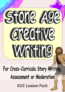 Stone age writing template image