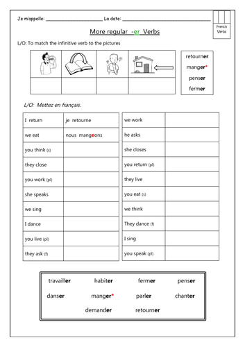 french-planting-a-regular-er-verb-worksheets-teaching-resources