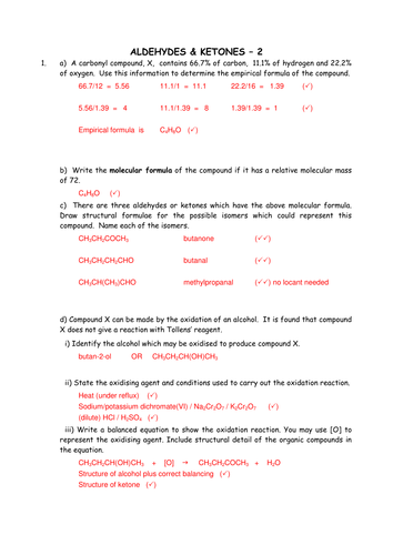 aqa pdf gcse table periodic Carbonyl Teaching Resources greenAPL Chemistry: by   compounds UK