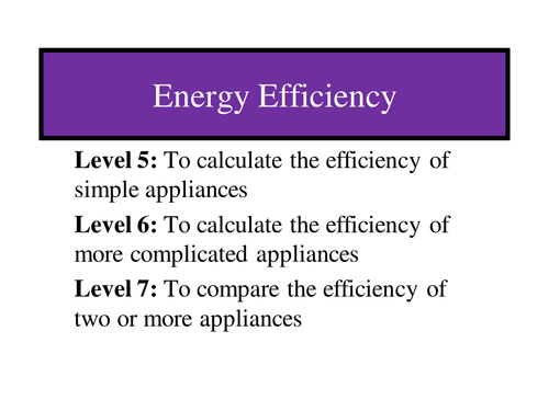 Calculating Efficiency (KS3-KS4) by CatBuckle - Teaching Resources - TES