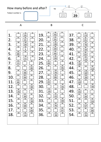 missing numbers teaching resources