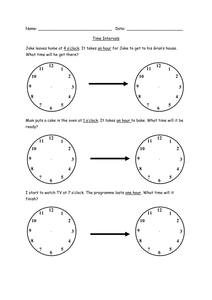1  TES worksheets  Time worksheet later interval   KS1 Resources time hour