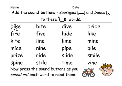 Worksheets Ie Words Phonics List ie words phonics list rupsucks printables worksheets phase 5 i e grapheme magic split digraph activities game add the