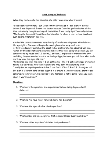 Diabetes | Teaching Resources