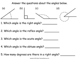 year 3 angles homework