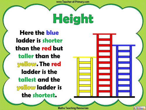 length and height homework year 1