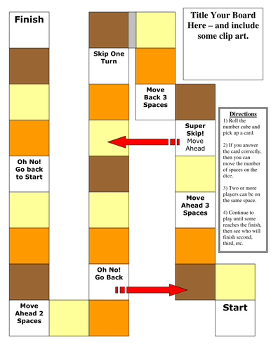 Blank Board Game Templates