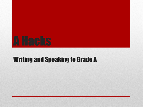 A Grade Hacks - A Quick Guide to Controlled Assessment