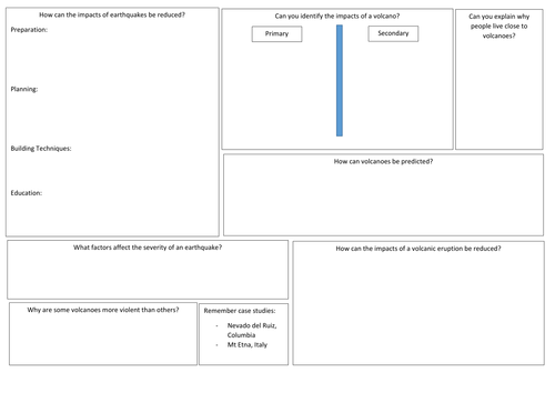 ocr geography revision worksheets teaching resources