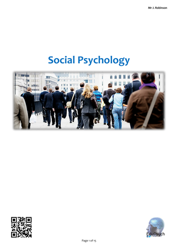 Social Psychology Revision Guide Complete (Psychology AQA-A) | Teaching ...