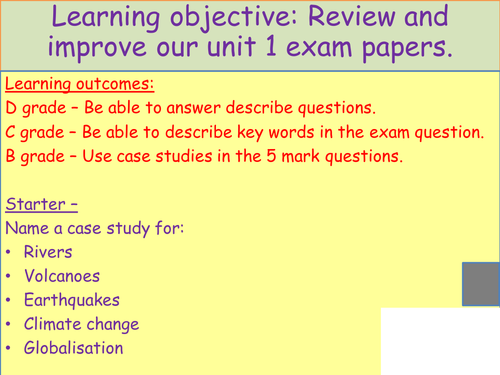 wjec-gcse-geography-2012-unit-1-foundation-review-teaching-resources