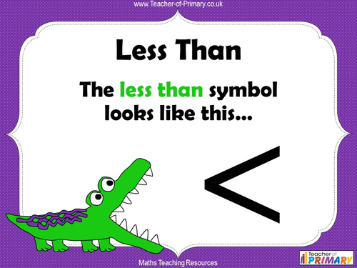 Greater Than and Less Than - Year 2 | Teaching Resources