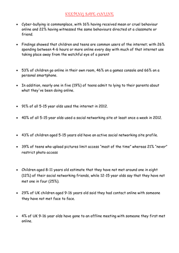 Year 8 PSHE scheme of work on safety | Teaching Resources