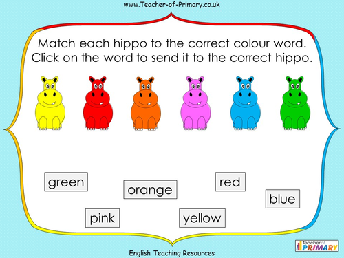 Colour Words | Teaching Resources