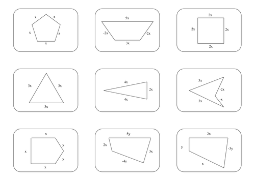 Maths KS3 KS4 Simplifying algebraic expressions; activity, worksheets ...