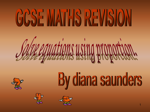 Gcse revision how to answer questions using proportion?