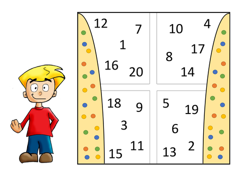Fun Number Window for Maths Primary Students