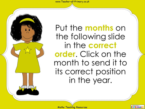 Months of the Year - Year 1 | Teaching Resources